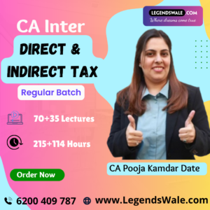 CA Inter New Syllabus Taxation Regular Batch By CA Pooja Kamdar Date