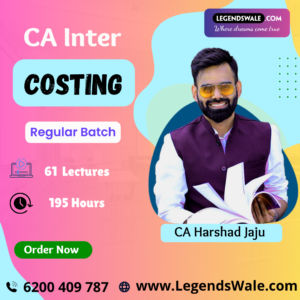 CA Inter New Syllabus Cost & Management Accounting By CA Harshad Jaju