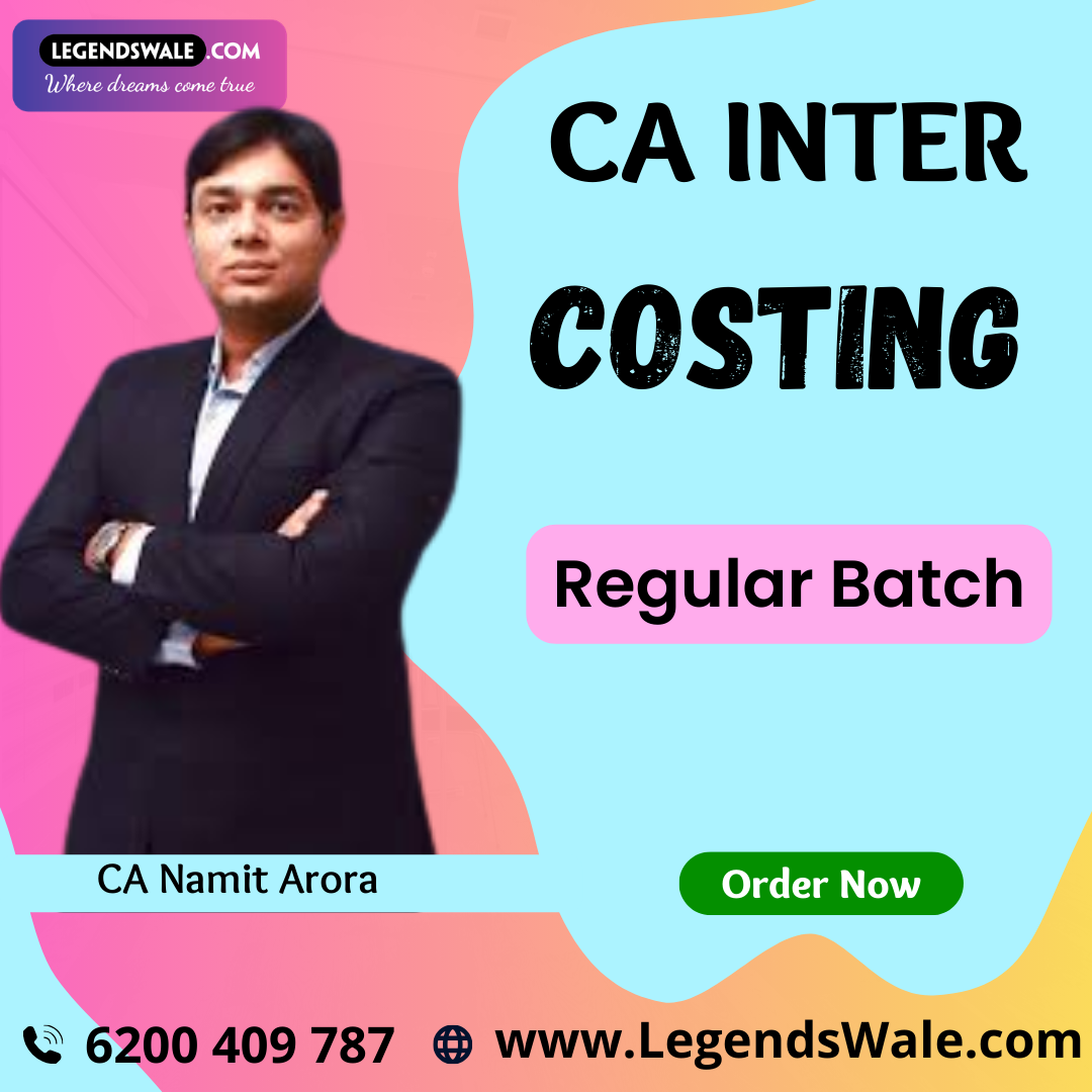CA Inter New Syllabus Cost & Management Accounting Regular Batch By CA Namit Arora