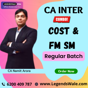 CA Inter New Syllabus Combo Cost FM & SM Regular By CA Namit Arora