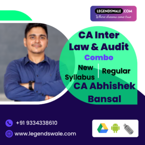 CA Inter Law & Audit Combo Regular By CA Abhishek Bansal