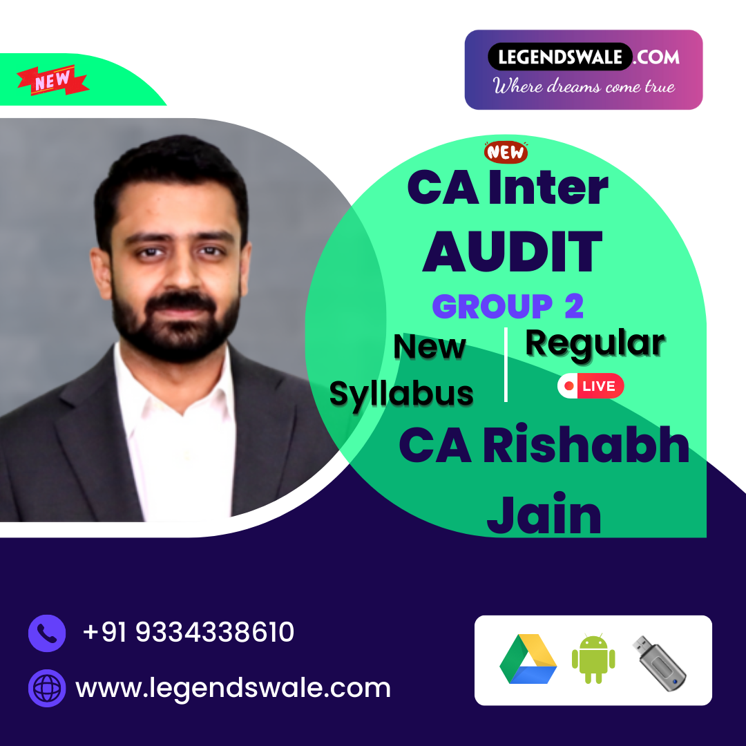 CA Inter New Syllabus Auditing & Ethics Regular Live Batch By CA Rishabh Jain