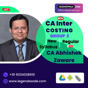 CA Inter New Syllabus Costing Regular Live Batch By CA Abhishek Zaware
