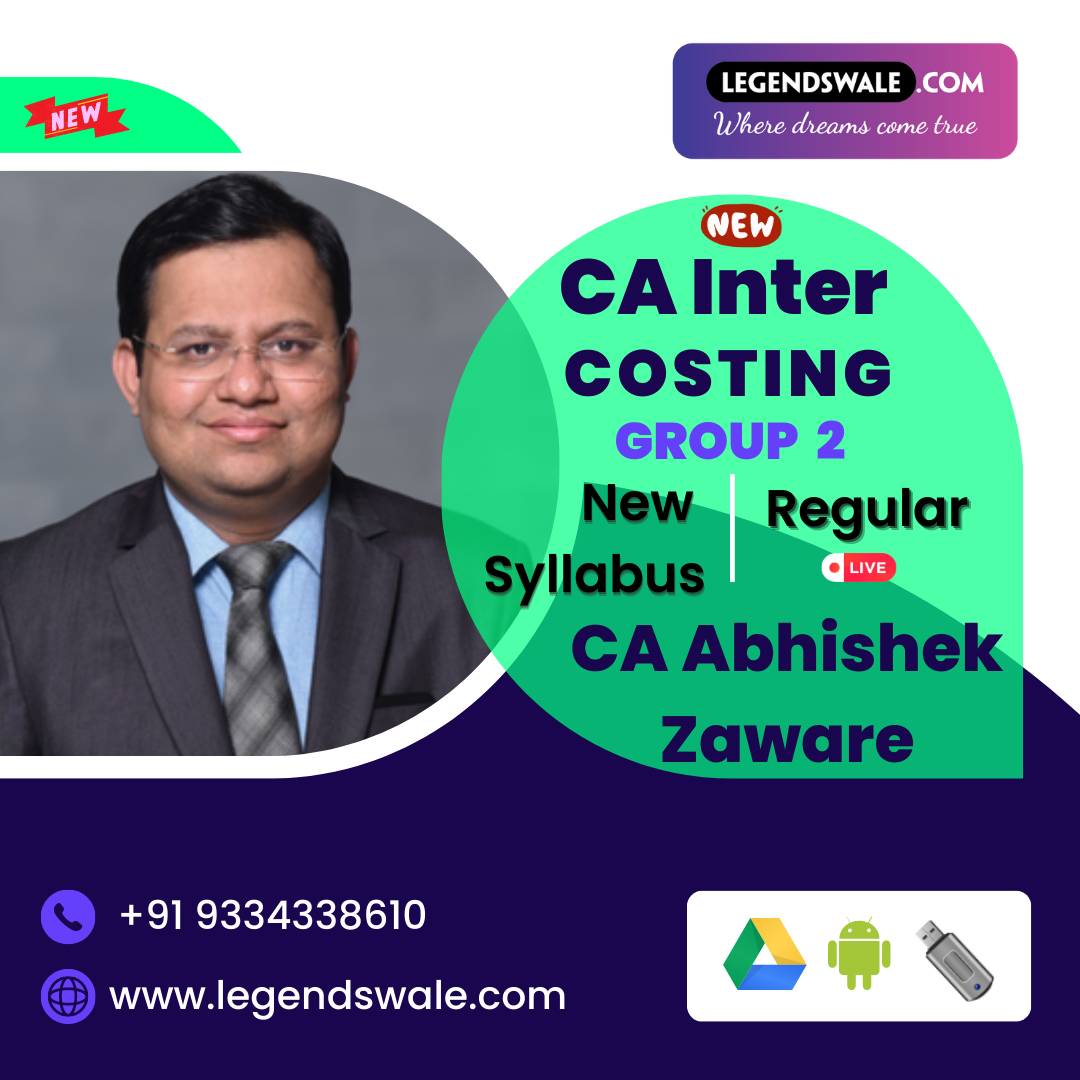 CA Inter New Syllabus Costing Regular Live Batch By CA Abhishek Zaware
