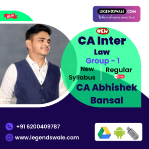 CA Inter New Syllabus Corporate & Other Laws Regular Batch By CA Abhishek Bansal