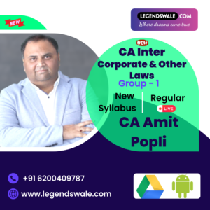 CA Inter New Syllabus Corporate & Other Laws Regular By CA Amit Popli