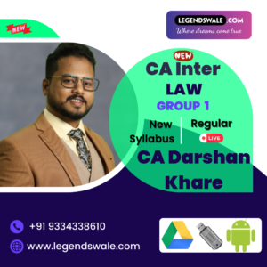 CA Inter New Syllabus Corporate & Other Laws Regular Live Batch By CA Darshan Khare