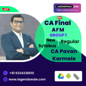 CA Final Advanced Financial Management AFM Regular Course By CA Pavan Karmele