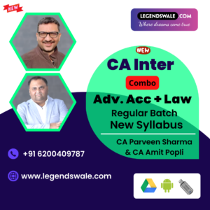 CA Inter New Syllabus Advanced Accounting & Laws Live Regular Batch By CA Parveen Sharma & CA Amit Popli