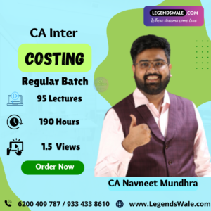 CA Inter New Syllabus Costing Regular Batch CA Navneet Mundhra