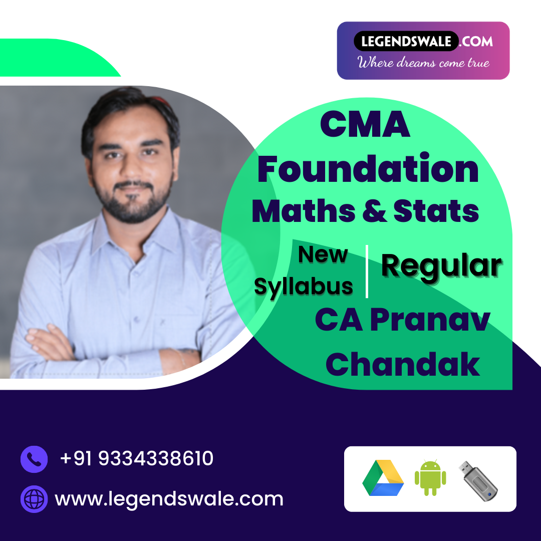 CMA Foundation Maths & Stats Full Course Regular Batch By CA Pranav Chandak