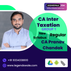 CA Inter Direct & Indirect Tax Regular Batch By CA Pranav Chandak