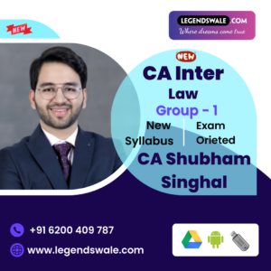 CA Inter New Syllabus Corporate & Other Laws Exam Oriented Batch By CA Shubham Singhal