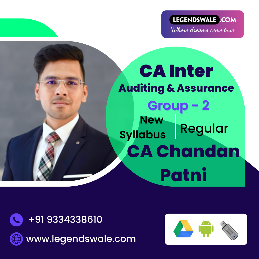 CA Inter Auditing & Assurance Regular Full Course By CA Chandan Patni