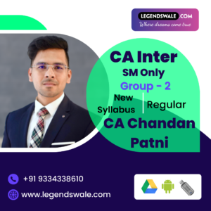 CA Inter SM Regular Full Course By CA Chandan Patni