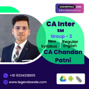 CA Inter SM Regular Full Course in English By CA Chandan Patni