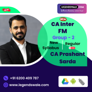 CA Inter New Syllabus Financial Management Regular In-Depth Batch By CA Prashant Sarda