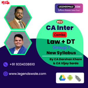 CA Inter New Syllabus Combo Corporate & Other Laws + Direct Tax Regular Batch By CA Darshan Khare & CA Vijay Sarda