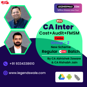 CA Inter New Syllabus Combo Group 2 Regular Live Batch By CA Abhishek Zaware & CA Rishabh Jain