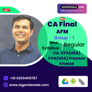 CA Final New Syllabus Advanced Financial Management Regular Batch By CA Praveen Khatod