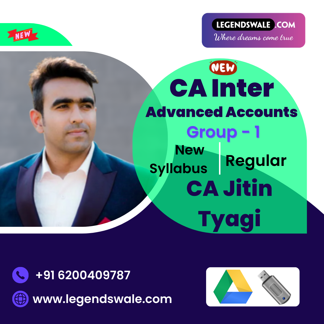 CA Inter New Syllabus Advanced Accounting Regular Batch By CA Jitin Tyagi