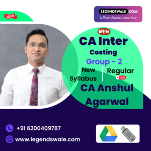 CA Inter New Syllabus Costing Regular Batch By CA Anshul Agarwal
