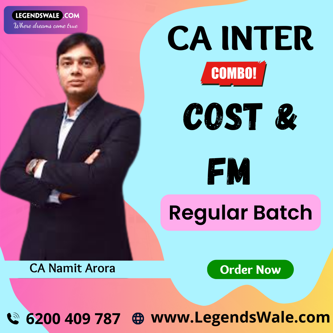 CA Inter New Syllabus Combo Cost & FM Regular By CA Namit Arora