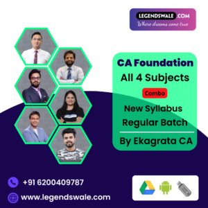 CA Foundation New Syllabus Combo All 4 Subjects Regular Batch By Ekagrata CA