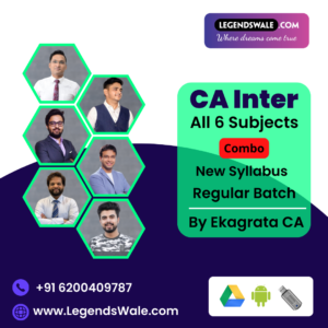 CA Inter New Syllabus Combo All 6 Subjects Both Group Regular Batch By Ekagrata CA