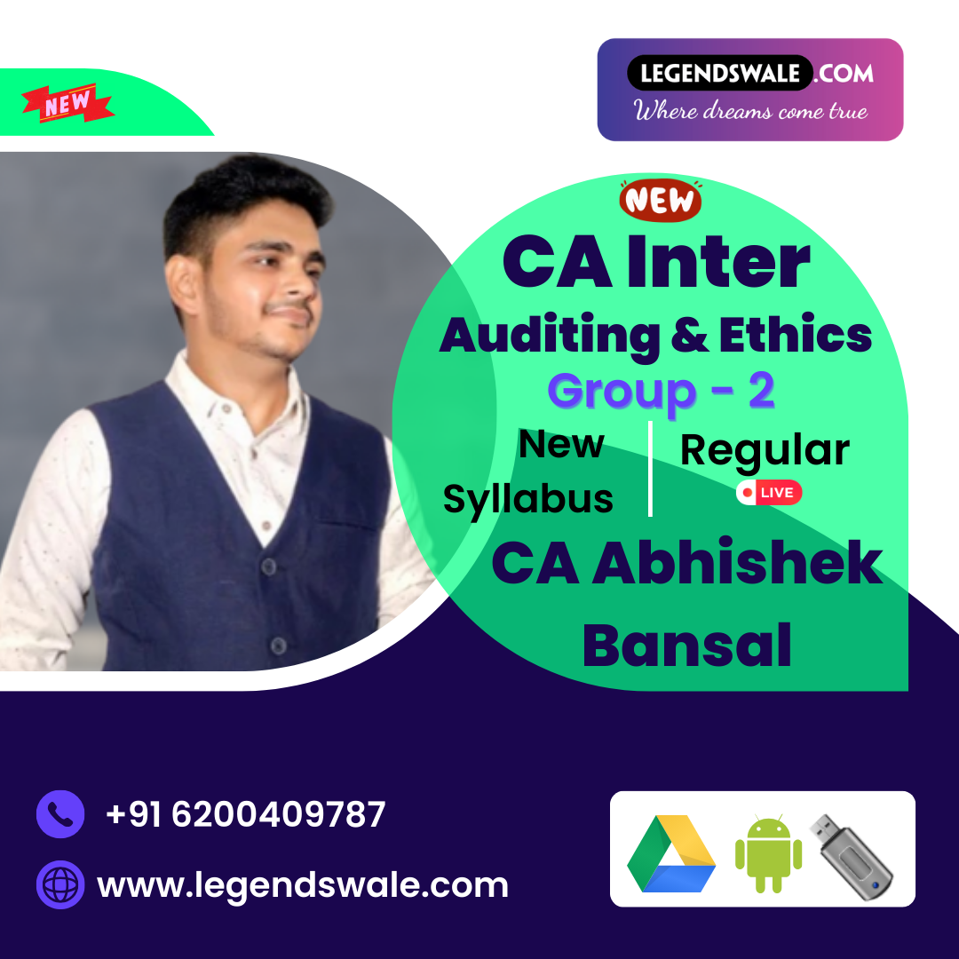 CA Inter New Syllabus Auditing & Ethics Regular Batch By CA Abhishek Bansal