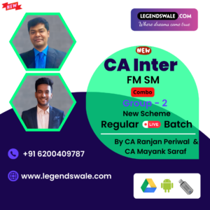 CA Inter New Syllabus FM SM Regular Batch By CA Ranjan Periwal & CA Mayank Saraf