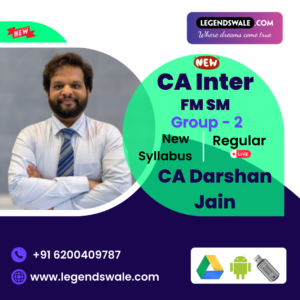 CA Inter New Syllabus FM SM Regular Batch CA Darshan Jain