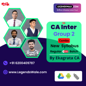 CA Inter New Syllabus Combo Group 2 (Cost + Audit + FM-SM) Regular Batch By Ekagrata CA