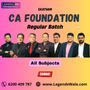 CA Foundation New Syllabus Combo All Subjects Regular Batch By Ekatvam Academy