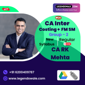 CA Inter New Syllabus Combo Costing + FM SM Regular Batch By CA RK Mehta