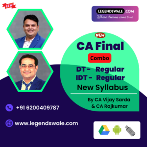 CA Final New Syllabus Direct Tax & Indirect Tax Combo Regular Batch By CA Vijay Sarda & CA Rajkumar