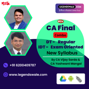 CA Final New Syllabus Direct Tax Regular & Indirect Tax Exam Oriented Batch By CA Vijay Sarda & CA Yashwant Mangal