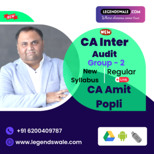CA Inter New Syllabus Auditing & Ethics Regular Live Batch By CA Amit Popli