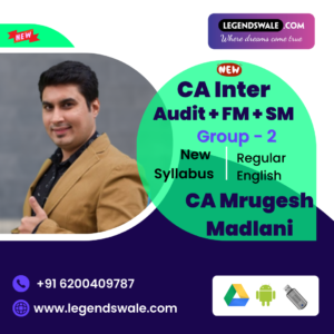 CA Inter Audit & FM SM Regular Batch English Only By CA Mrugesh Madlani