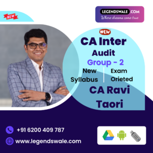 CA Inter New Scheme Auditing and Ethics Exam Oriented By CA Ravi Taori
