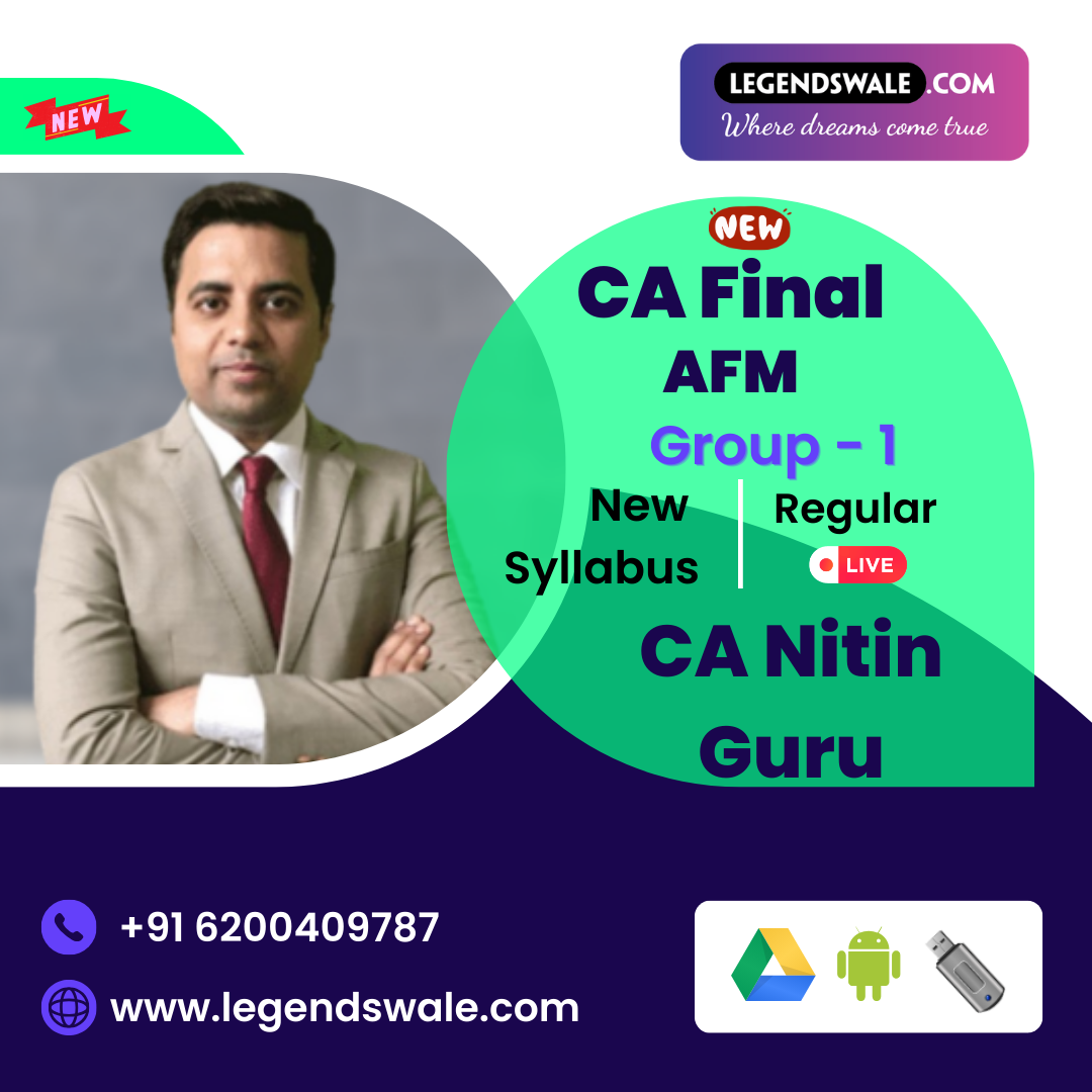CA Final New Syllabus Advanced Financial Management Regular Batch By CA Nitin Guru