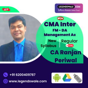 CMA Inter New Syllabus Combo FM-DA and Management Accounting Regular Batch By CA Ranjan Periwal