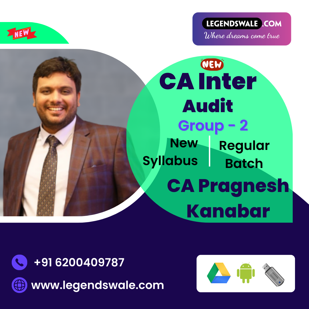 CA Inter New Syllabus Auditing & Ethics Regular Batch By CA Pragnesh Kanabar