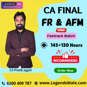 CA Final New Syllabus Financial Reporting & Advanced Financial Management Combo Fastrack Batch By CA Pratik Jagati