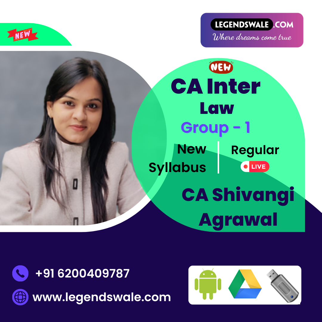 CA Inter New Syllabus Corporate & Other Laws Regular Batch By CA Shivangi Agrawal