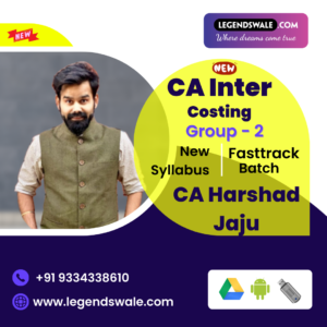 CA Inter New Syllabus Cost & Management Accounting Exam Orinted Batch By CA Harshad Jaju