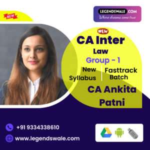 CA Inter New Syllabus Corporate & Other Laws Exam Oriented Batch By CA Ankita Patni