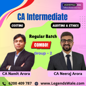 CA Inter New Syllabus Combo Costing & Audit Regular Batch By CA Namit Arora & CA Neeraj Arora