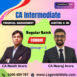 CA Inter New Syllabus Combo Audit + FM + SM Regular Batch By CA Namit Arora & CA Neeraj Arora