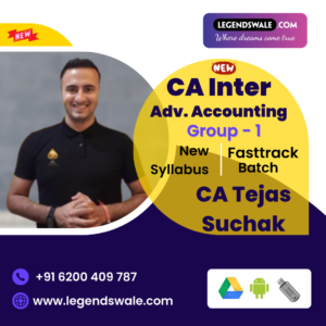 CA Inter New Syllabus Advanced Accounting Fastrack Batch By CA Tejas Suchak